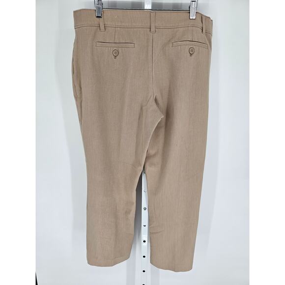 Maurices Womens Sz 16S Short Pull On Straight Leg Dress Pants Khaki Beige - Picture 4 of 5